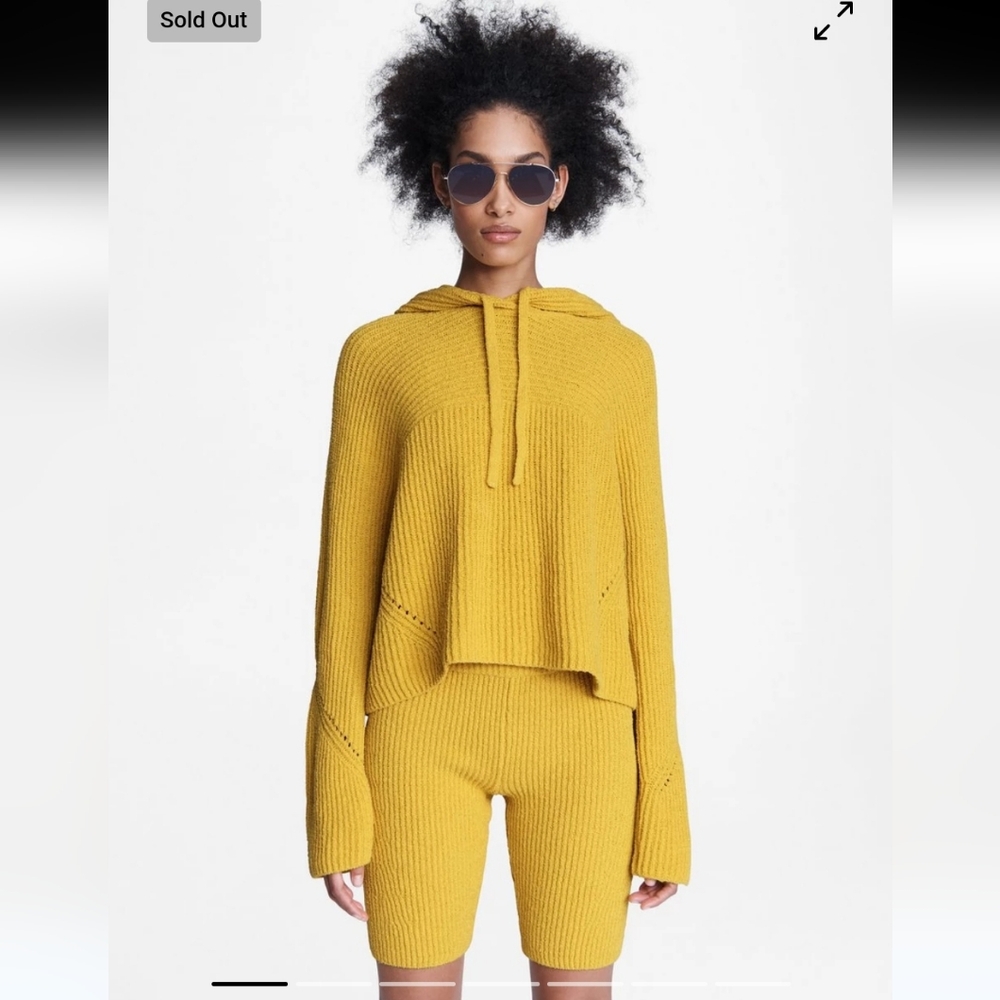 Rag & bone sunny biker shorts and hoodie set